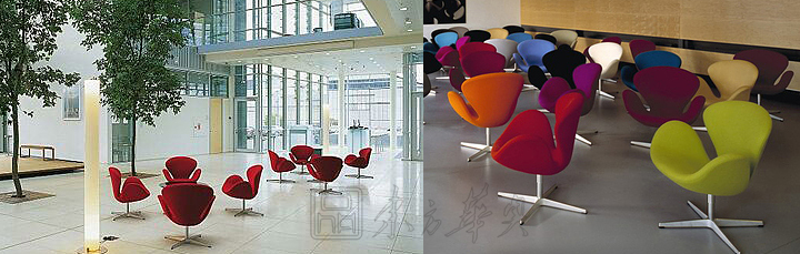 現代經典休閑椅|布面休閑椅|辦公家具|布面天鵝椅